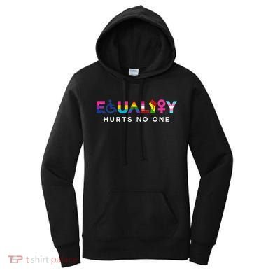 Equality Hurts No One LGBT Black Disabled  Right Kind Women's Hoodie