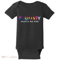 Equality Hurts No One LGBT Black Disabled  Right Kind Baby Bodysuit thumb 0