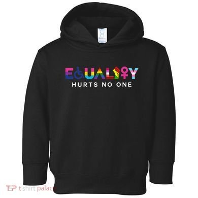 Equality Hurts No One LGBT Black Disabled  Right Kind Toddler Hoodie