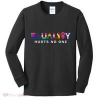 Equality Hurts No One LGBT Black Disabled  Right Kind Kids Long Sleeve Shirt thumb 0