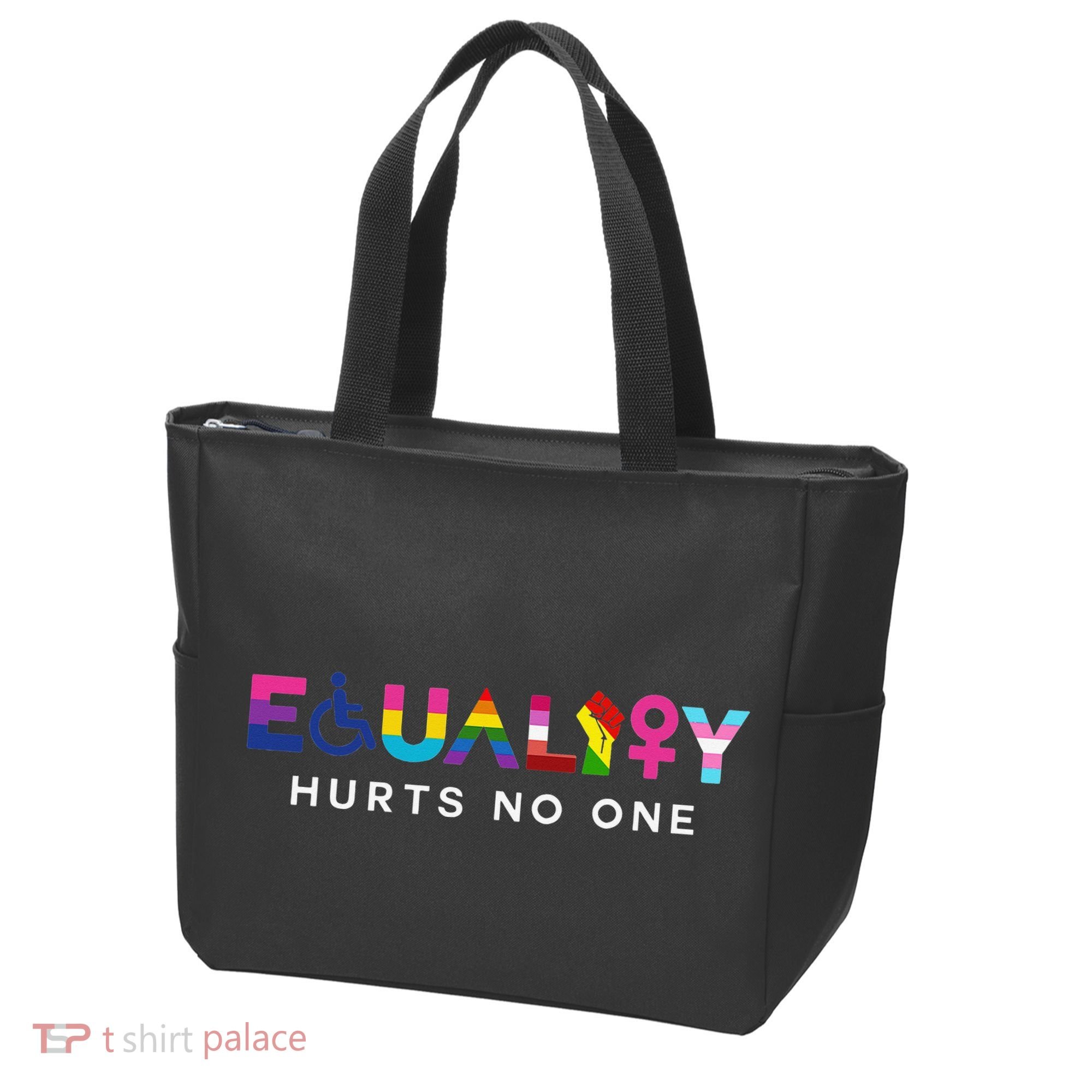 Equality Hurts No One LGBT Black Disabled  Right Kind Tote Bag