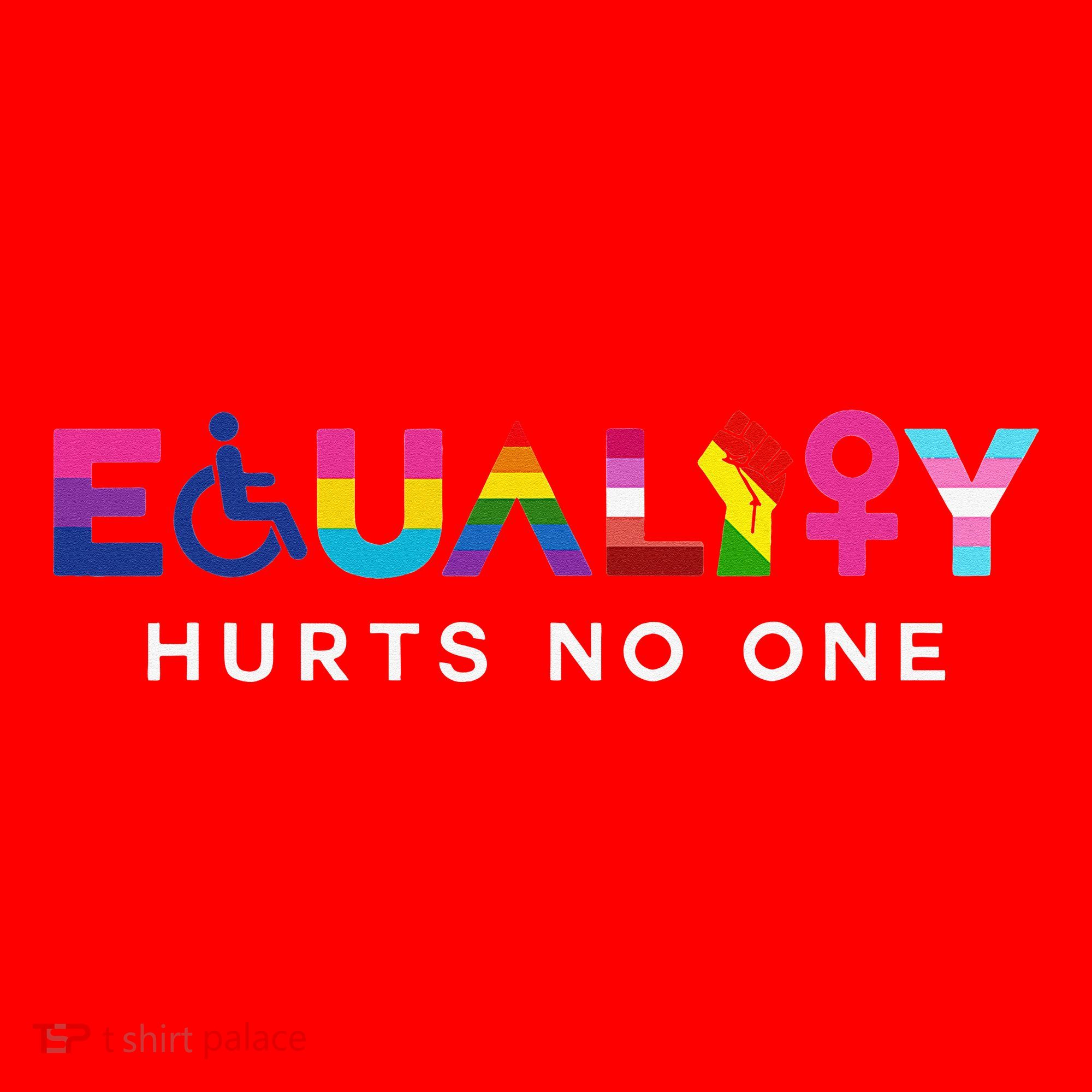 Equality Hurts No One LGBT Black Disabled  Right Kind Santa Hat