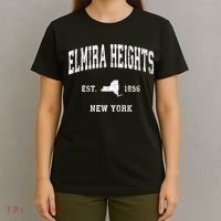 Elmira Heights New York Ny Vintage Athletic T-Shirt thumb 4