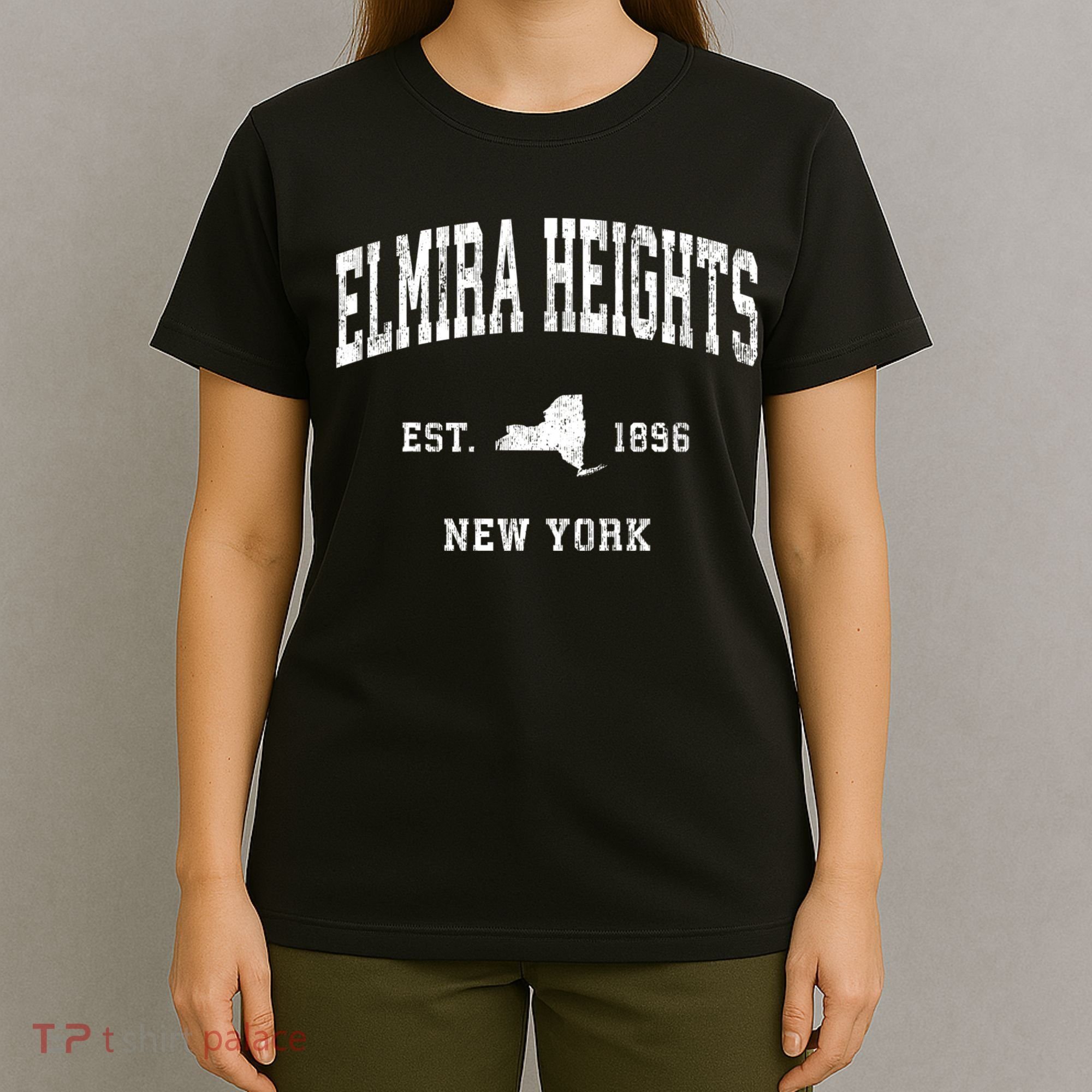 Elmira Heights New York Ny Vintage Athletic T-Shirt