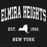 Elmira Heights New York Ny Vintage Athletic T-Shirt thumb 7