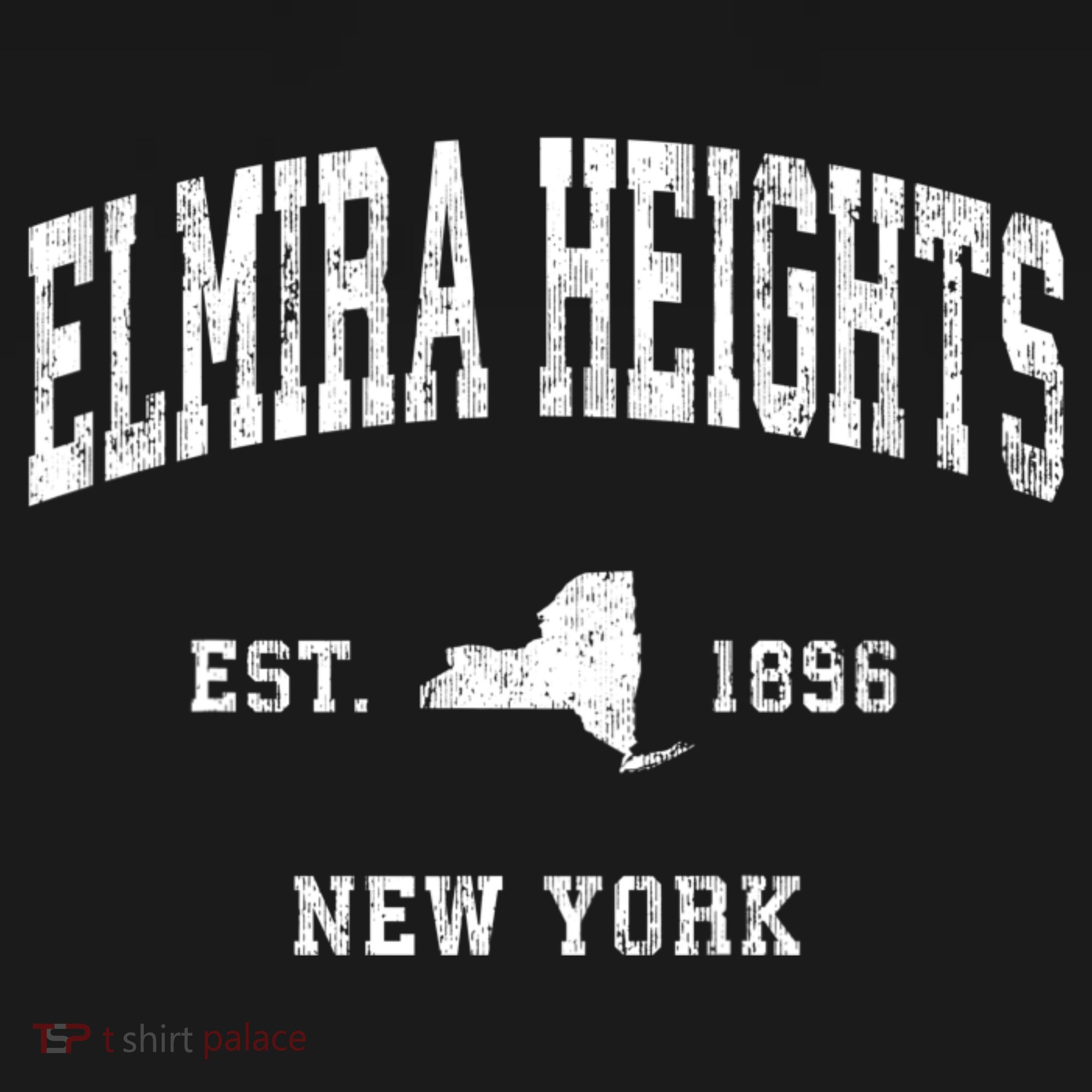 Elmira Heights New York Ny Vintage Athletic T-Shirt