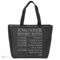 Engineer Hourly Rate Funny Engineering Mechanical Civil Gift Tote Bag thumb 0