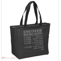 Engineer Hourly Rate Funny Engineering Mechanical Civil Gift Tote Bag thumb 2