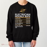 Electrician Hourly Rate Funny Women's Sweatshirt thumb 0