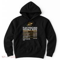Electrician Hourly Rate Funny Hoodie thumb 0