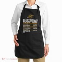 Electrician Hourly Rate Funny Apron thumb 2
