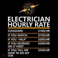 Electrician Hourly Rate Funny Sweatshirt thumb 3