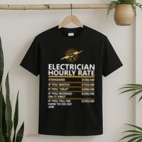 Electrician Hourly Rate Funny T-Shirt thumb 2