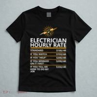 Electrician Hourly Rate Funny T-Shirt thumb 5