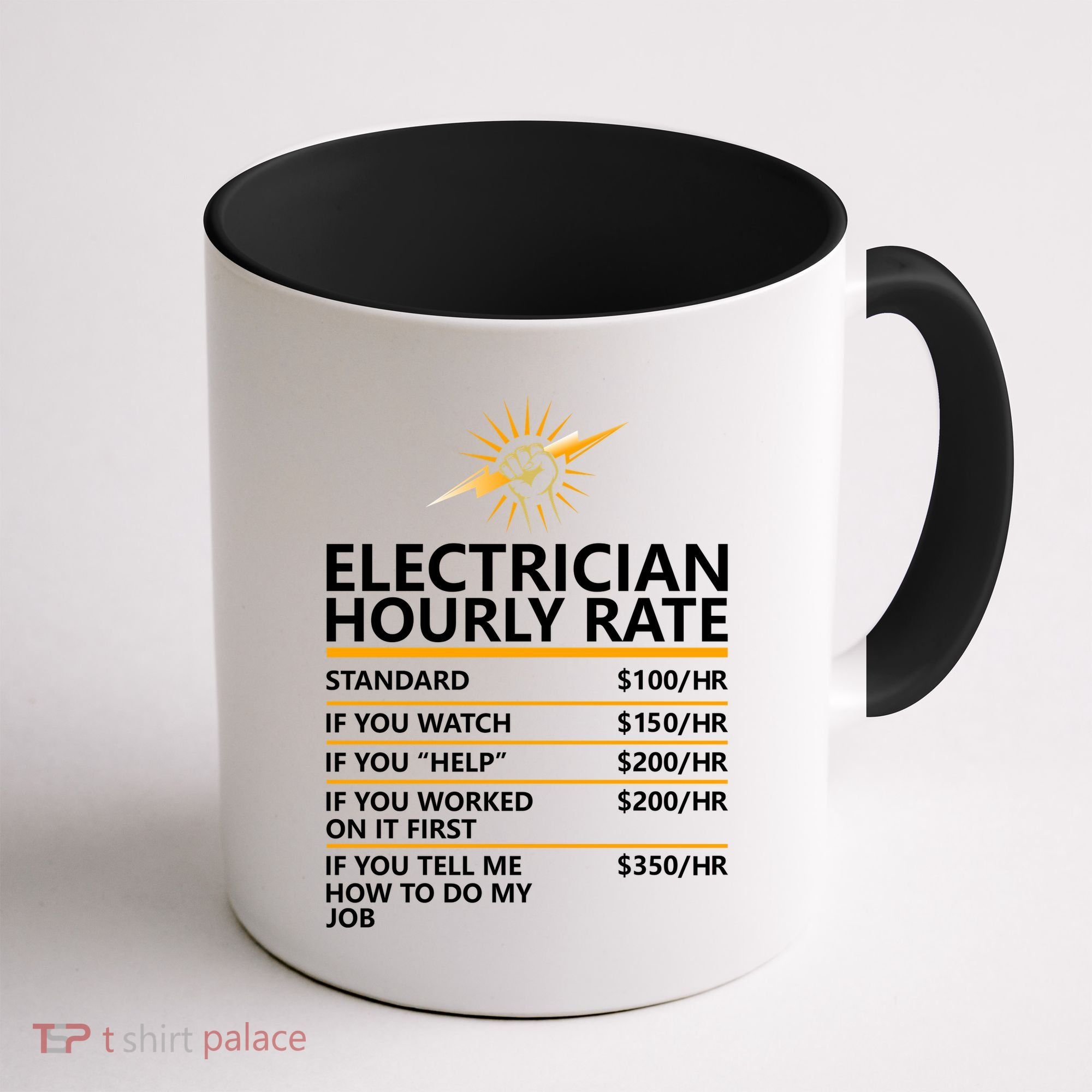 Electrician Hourly Rate Funny Coffee Mug