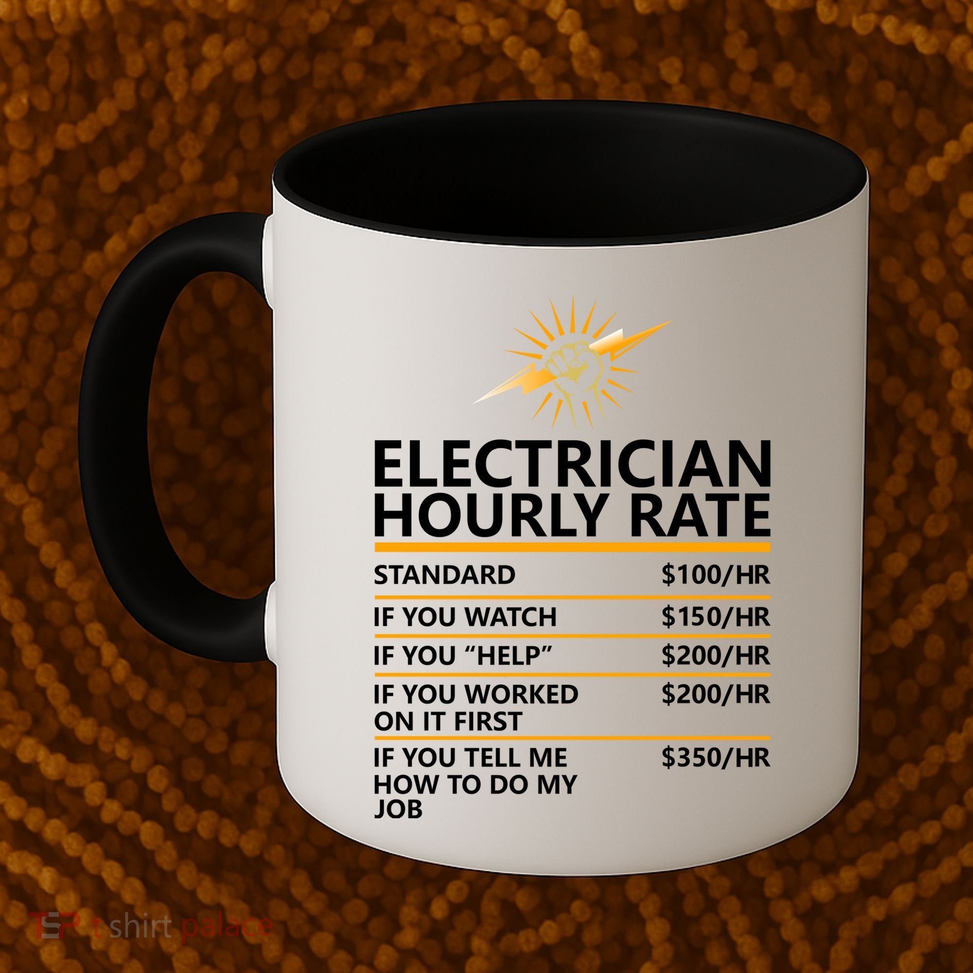 Electrician Hourly Rate Funny Coffee Mug