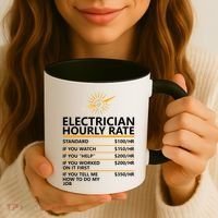 Electrician Hourly Rate Funny Coffee Mug thumb 3