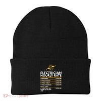 Electrician Hourly Rate Funny Beanie thumb 0