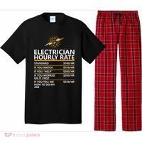 Electrician Hourly Rate Funny Pajama Set thumb 0