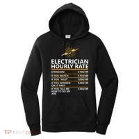 Electrician Hourly Rate Funny Women's Hoodie thumb 0