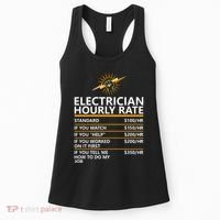 Electrician Hourly Rate Funny Women's Tank Top thumb 0