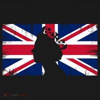 Elizabeth Her Royal Highness Queen Of England Flag Ornament thumb 1