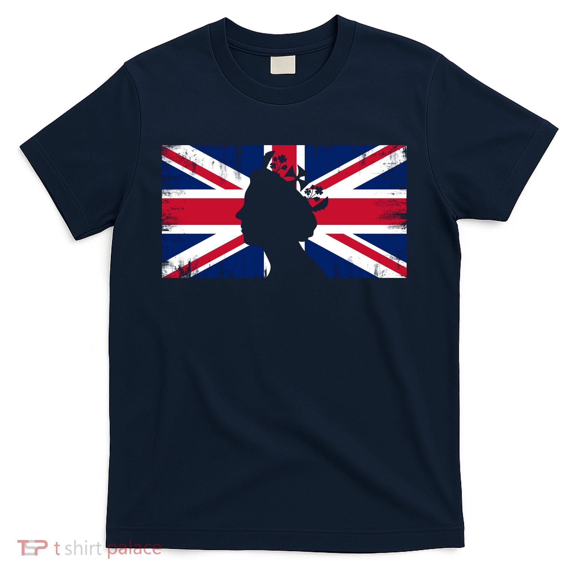 Elizabeth Her Royal Highness Queen Of England Flag T-Shirt