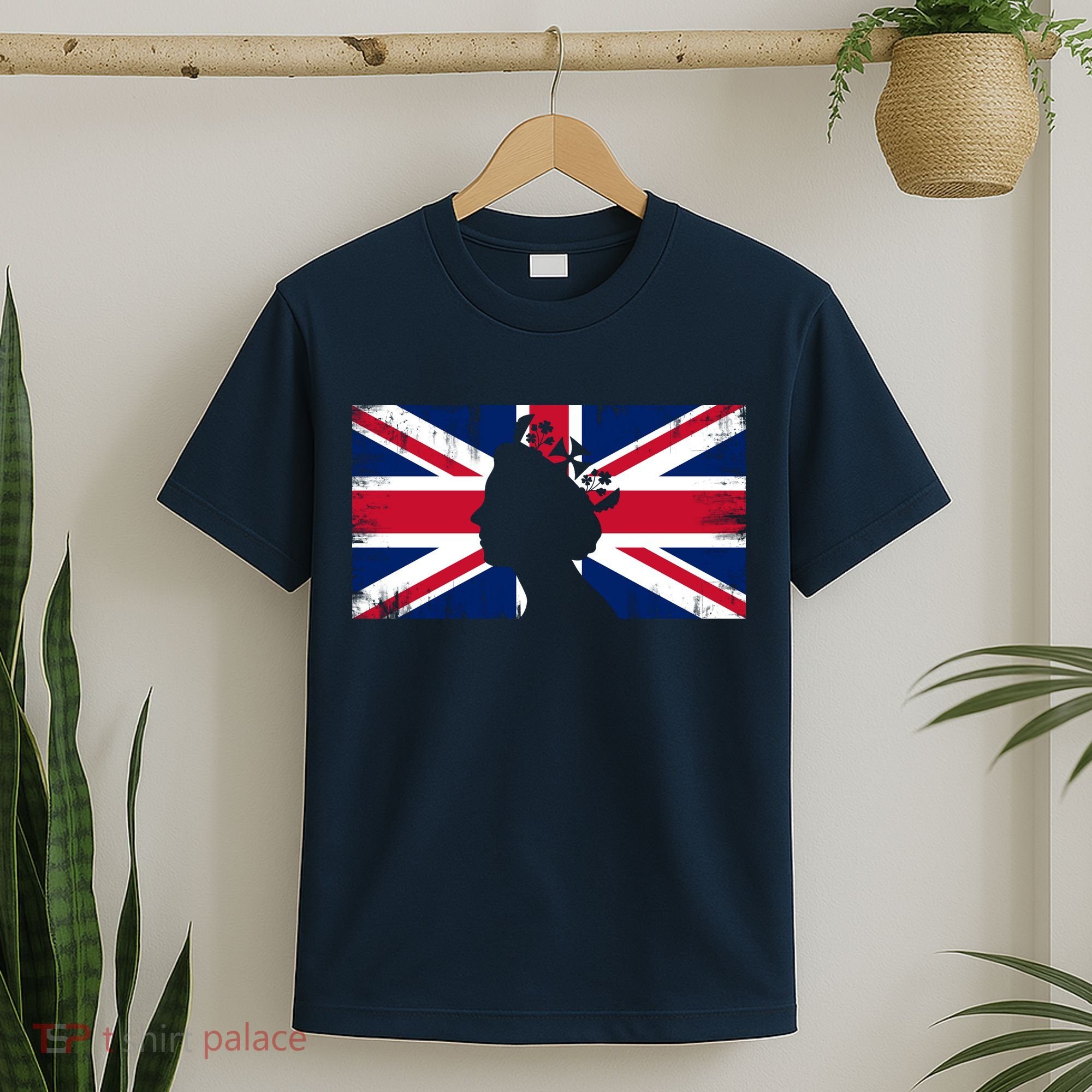 Elizabeth Her Royal Highness Queen Of England Flag T-Shirt