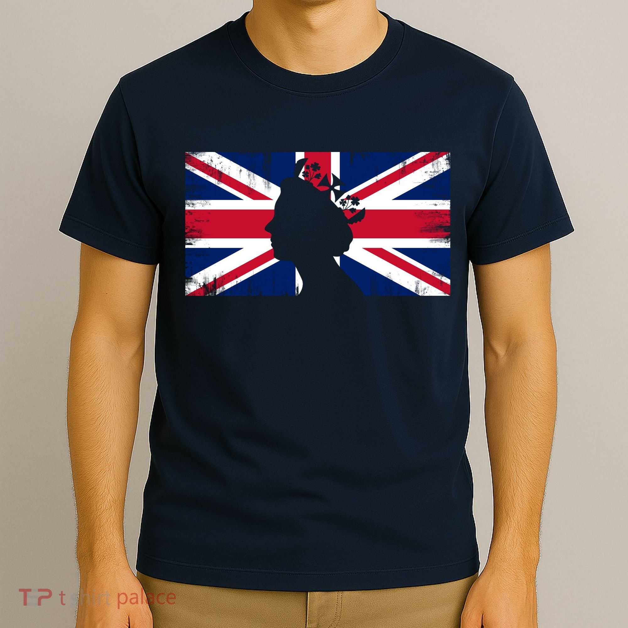 Elizabeth Her Royal Highness Queen Of England Flag T-Shirt