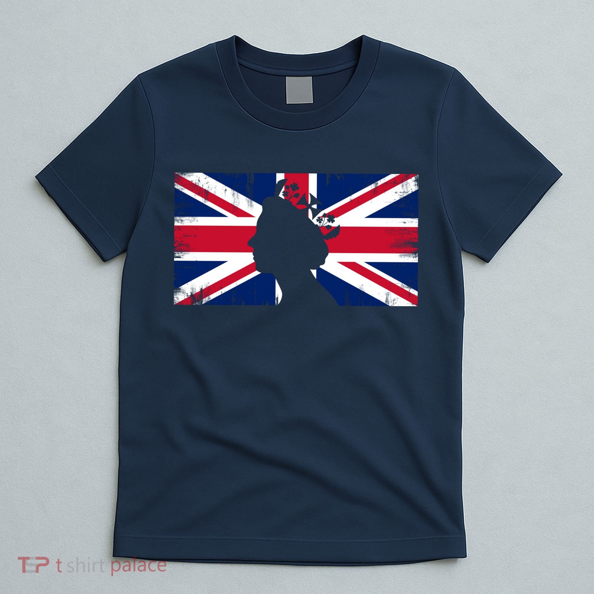 Elizabeth Her Royal Highness Queen Of England Flag T-Shirt