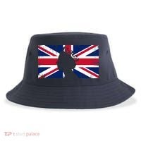 Elizabeth Her Royal Highness Queen Of England Flag Sustainable Bucket Hat thumb 0
