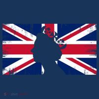 Elizabeth Her Royal Highness Queen Of England Flag Women's Hoodie thumb 2