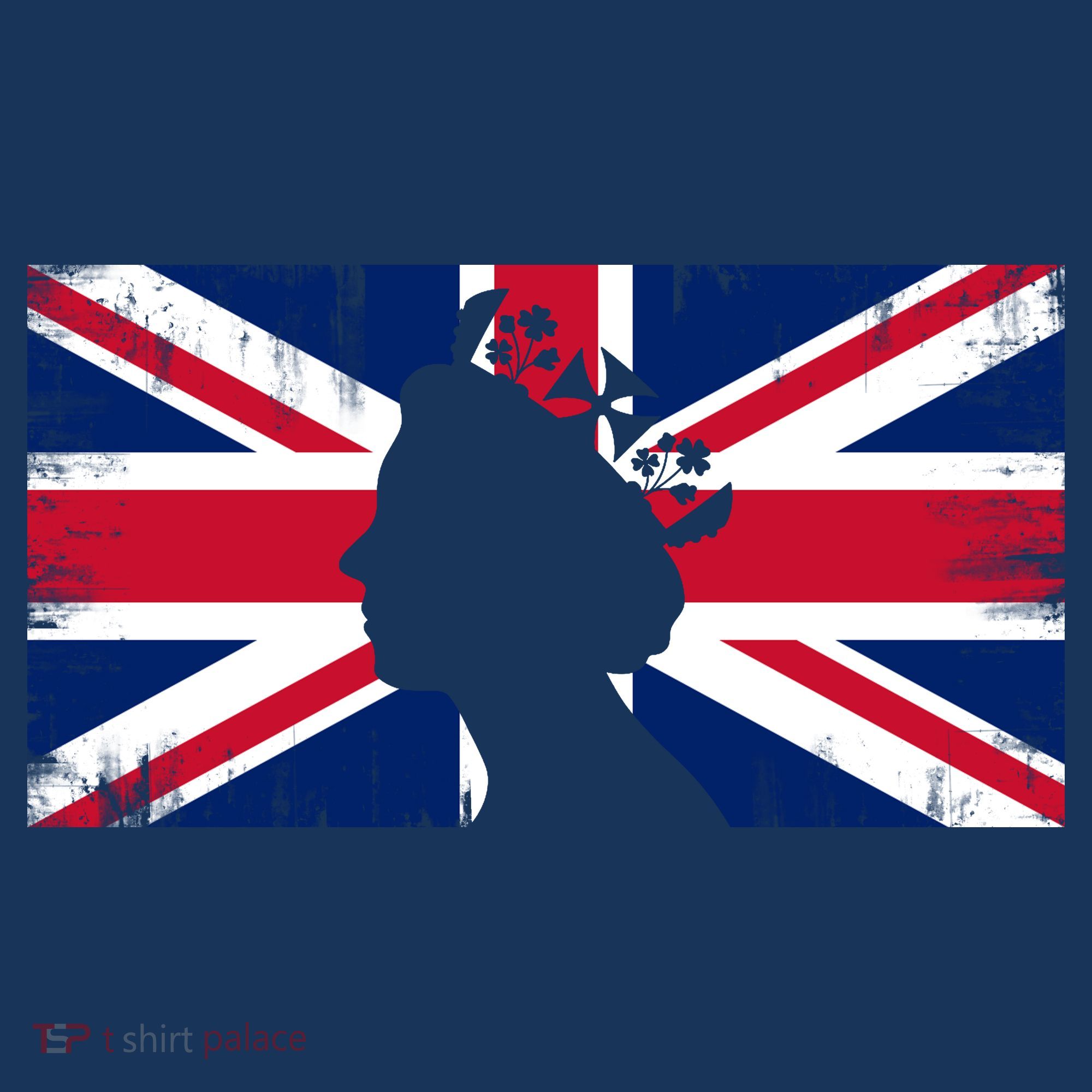 Elizabeth Her Royal Highness Queen Of England Flag Women's Hoodie