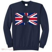 Elizabeth Her Royal Highness Queen Of England Flag Tall Sweatshirt thumb 0