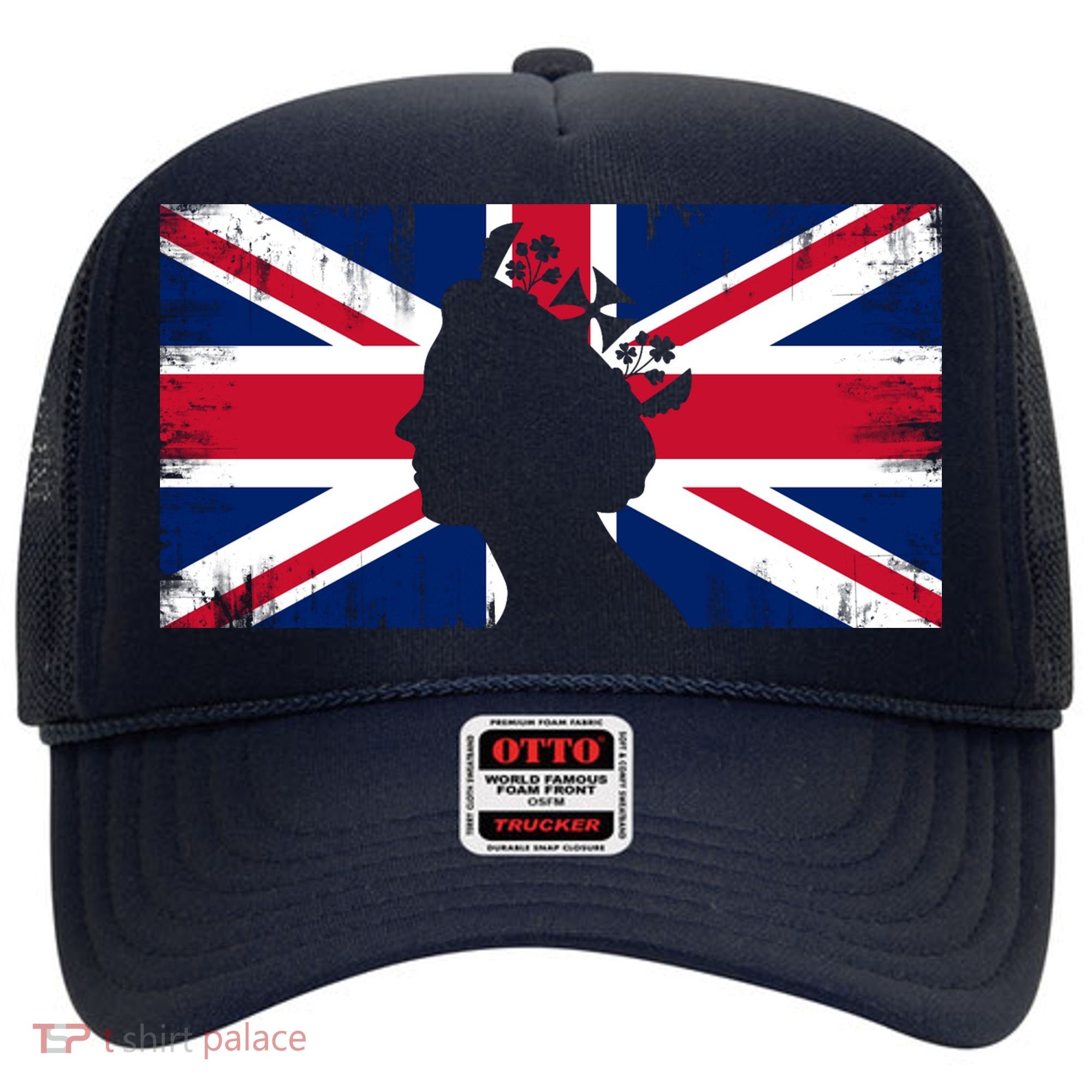 Elizabeth Her Royal Highness Queen Of England Flag Hat