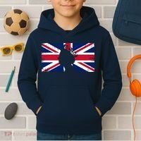 Elizabeth Her Royal Highness Queen Of England Flag Kids Hoodie thumb 2