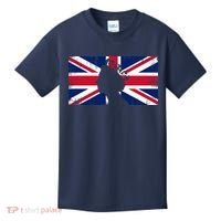 Elizabeth Her Royal Highness Queen Of England Flag Kids T-Shirt thumb 0