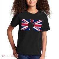 Elizabeth Her Royal Highness Queen Of England Flag Kids T-Shirt thumb 2