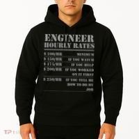 Engineer Hourly Rate Funny Engineering Mechanical Civil Gift Hoodie thumb 2