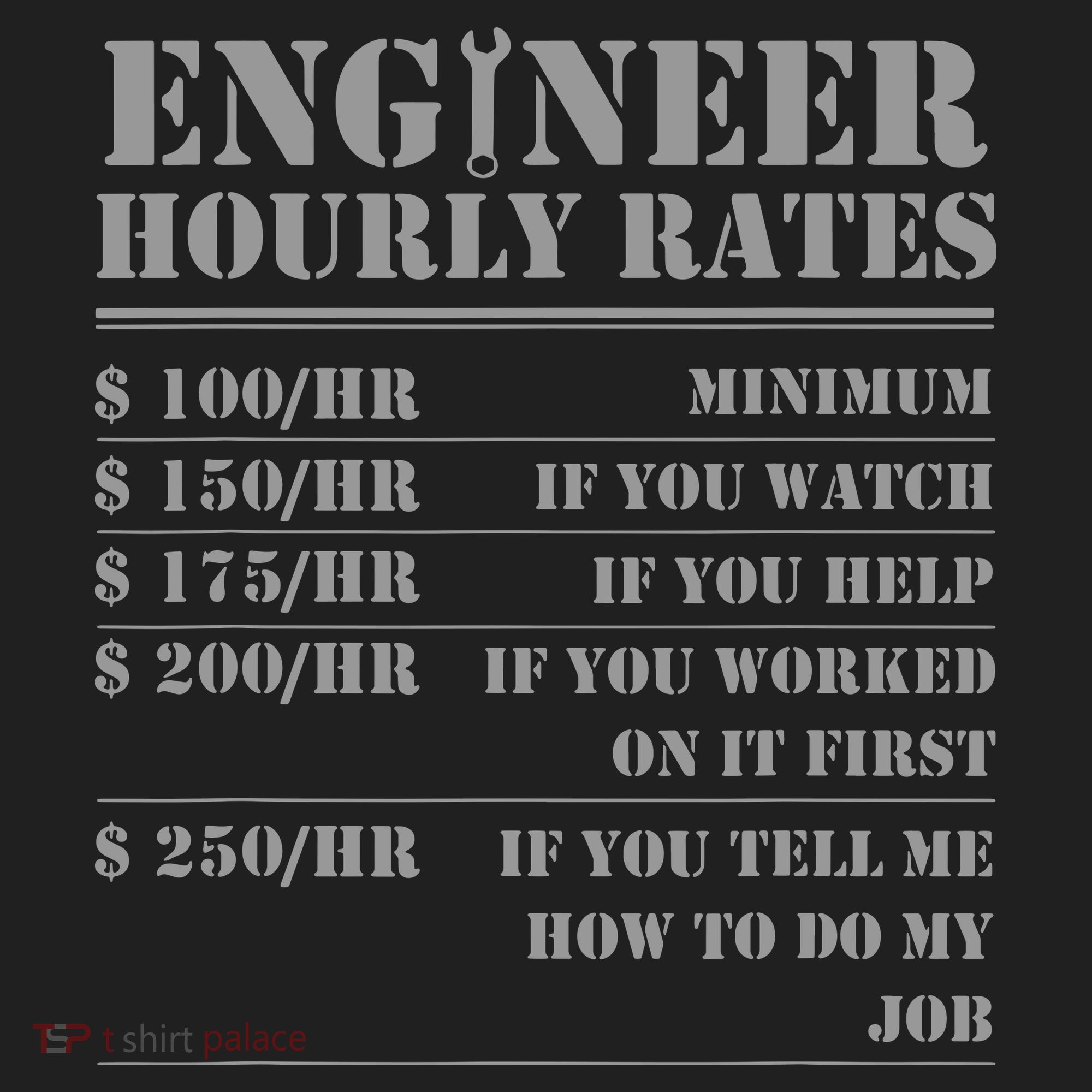 Engineer Hourly Rate Funny Engineering Mechanical Civil Gift Golf Towel