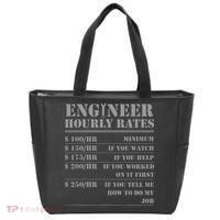 Engineer Hourly Rate Funny Engineering Mechanical Civil Gift Tote Bag thumb 0