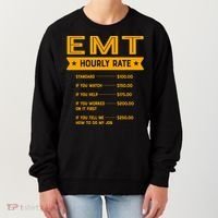 Emt Hourly Rate Labour Day Paramedic Workers Day Gift Women's Sweatshirt thumb 0