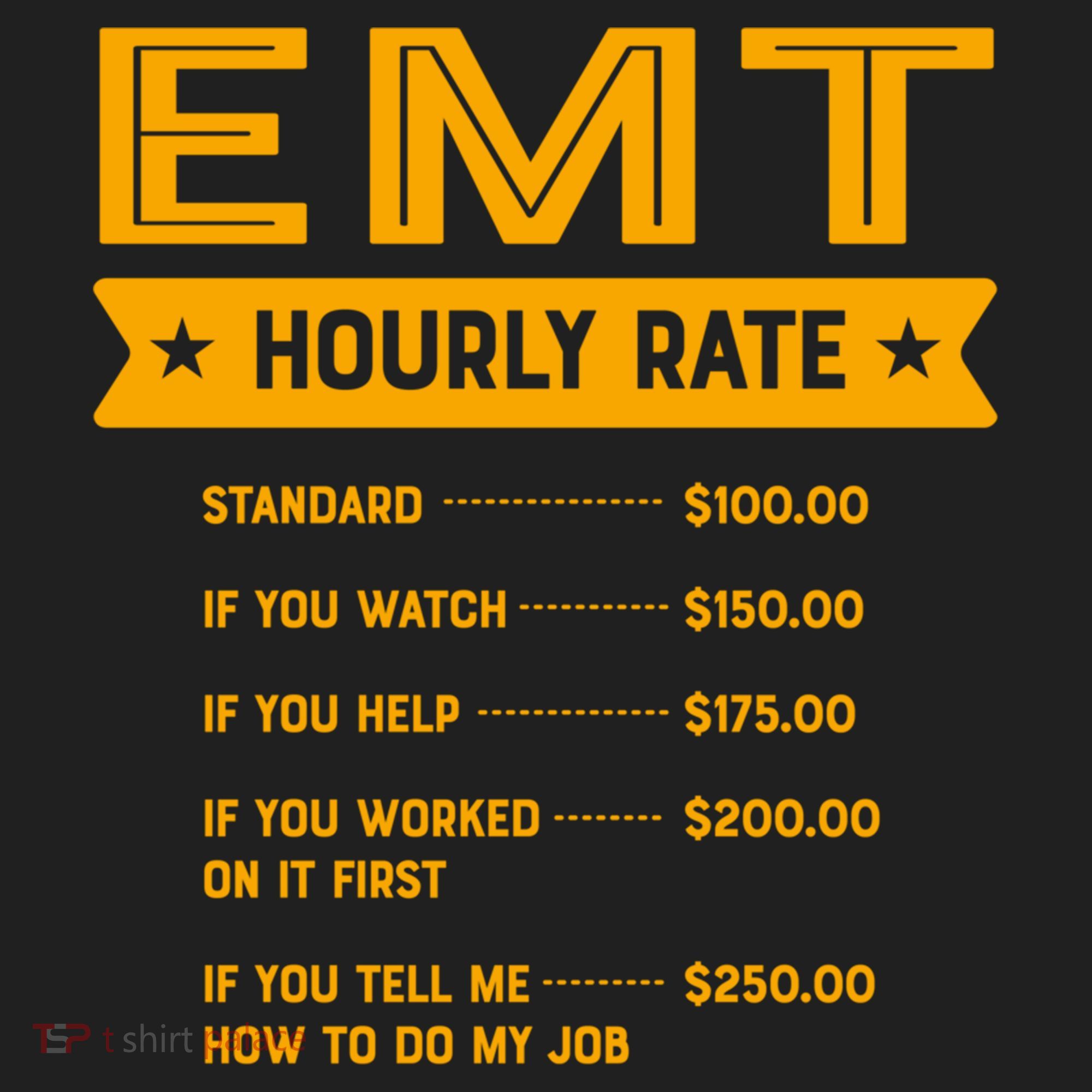 Emt Hourly Rate Labour Day Paramedic Workers Day Gift Women's Sweatshirt