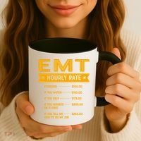 Emt Hourly Rate Labour Day Paramedic Workers Day Gift Coffee Mug thumb 3