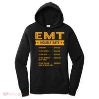 Emt Hourly Rate Labour Day Paramedic Workers Day Gift Women's Hoodie thumb 0