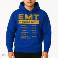 Emt Hourly Rate Labour Day Paramedic Workers Day Gift Hoodie thumb 2