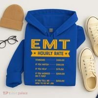 Emt Hourly Rate Labour Day Paramedic Workers Day Gift Hoodie thumb 4