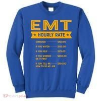 Emt Hourly Rate Labour Day Paramedic Workers Day Gift Sweatshirt thumb 0