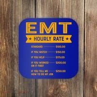 Emt Hourly Rate Labour Day Paramedic Workers Day Gift Coaster thumb 0