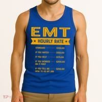 Emt Hourly Rate Labour Day Paramedic Workers Day Gift Tank Top thumb 3